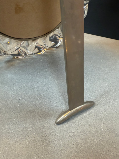 Murano hand-cast glass table mirror