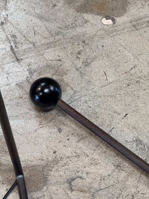 Sculptural Floor Lamp with Curved Base, 1950s