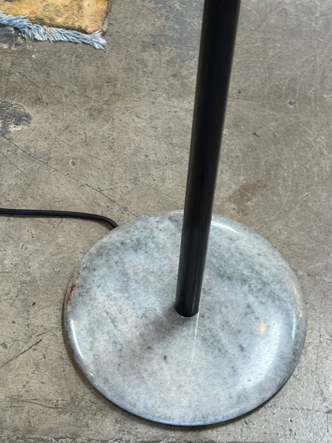 Stilnovo Floor Lamp with Marble Base and Sculptural Frame, Italy, 1950s
