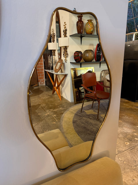 Mid-Century Italian Wall Mirror, 1950s