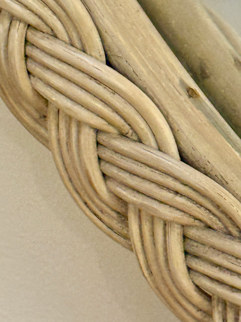 Italian Oval Rope-Wrapped Mirror, 1970s