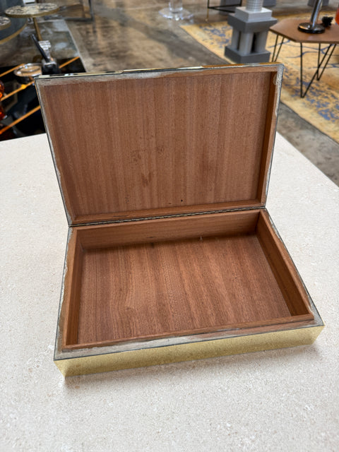 Italian Brass Box with Sculptural Snake Motif, Mid-Century