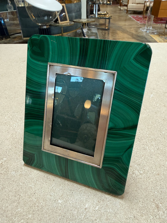 Angiletti Malachite Picture Frame, Rome, Mid-20th Century