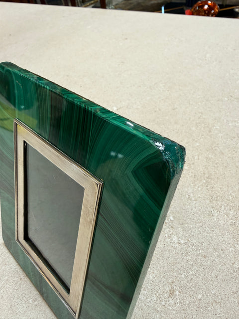 Angeletti Malachite Picture Frame, Rome, Mid-20th Century