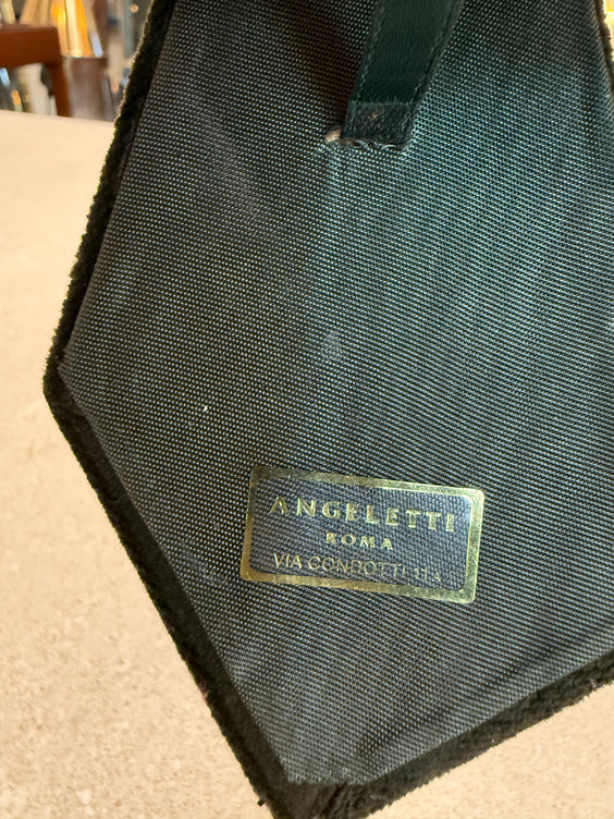 Angiletti Malachite Picture Frame, Rome, Mid-20th Century