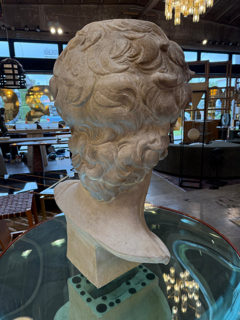 Vintage Italian Oversize " David" Plaster Sculpture 1970s