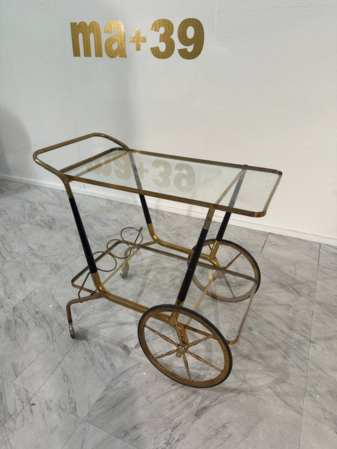 Mid Century Italian Bar Cart by Cesare Lacca 1970