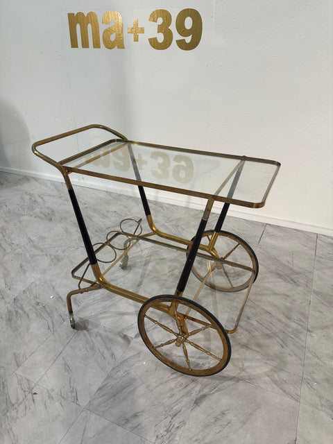 Mid Century Italian Bar Cart by Cesare Lacca 1970