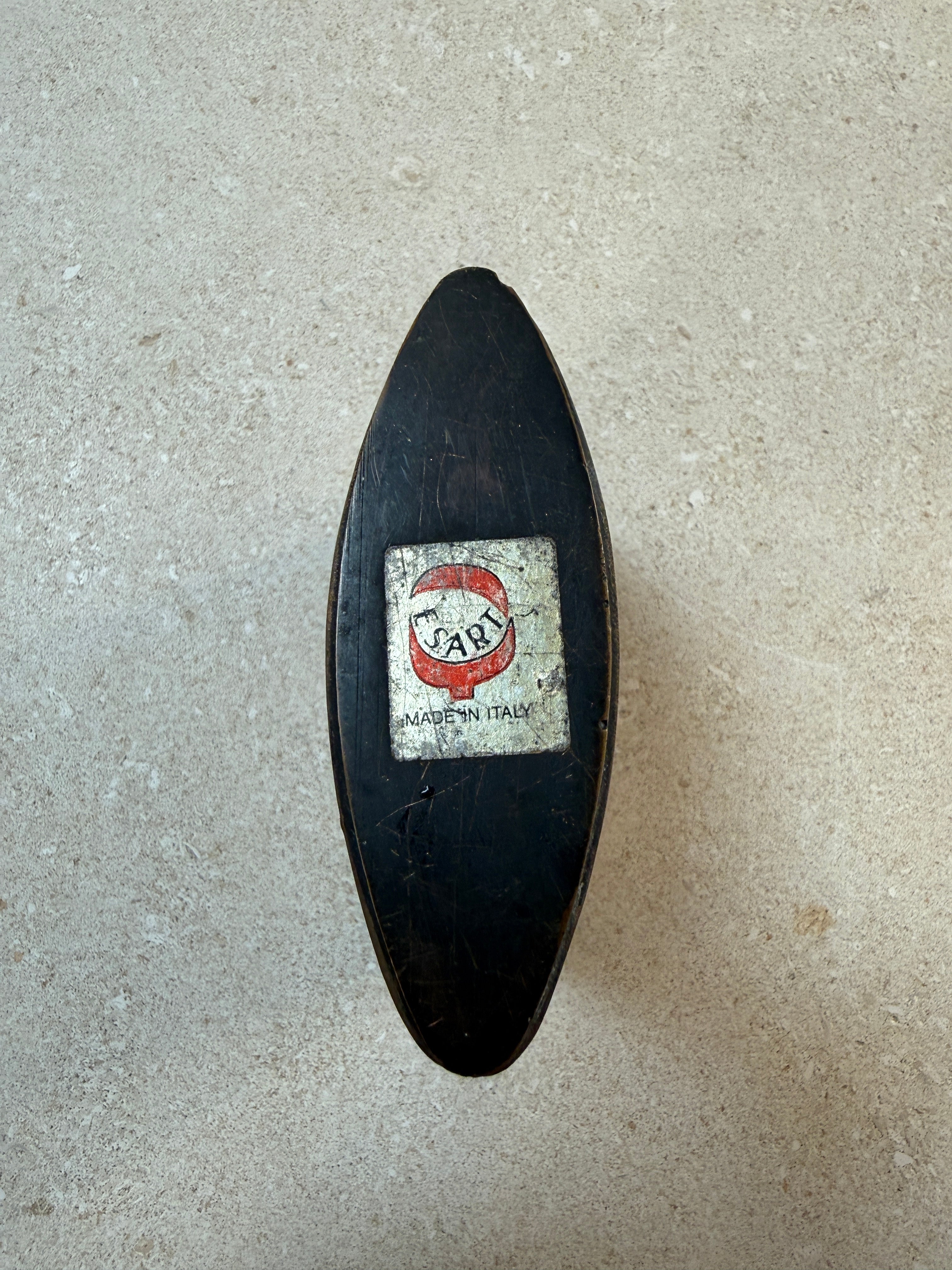 Esa Fedrigolli Sculptural Brass and Black Metal Vase