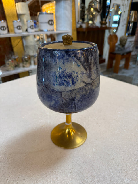 Vintage Ice Bucket on Pedestal with Lid, 1970s