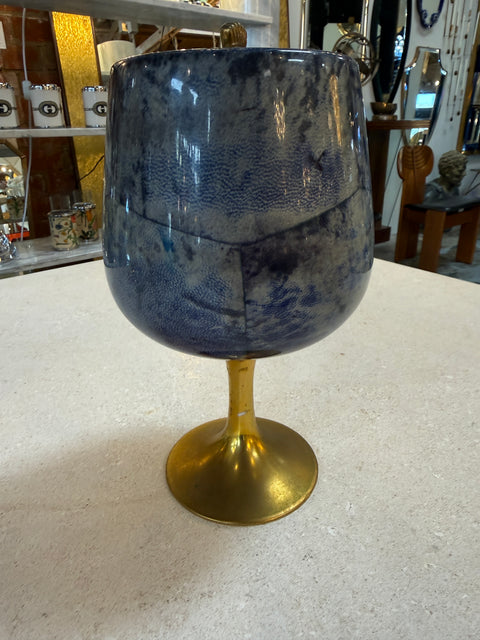 Vintage Ice Bucket on Pedestal with Lid, 1970s