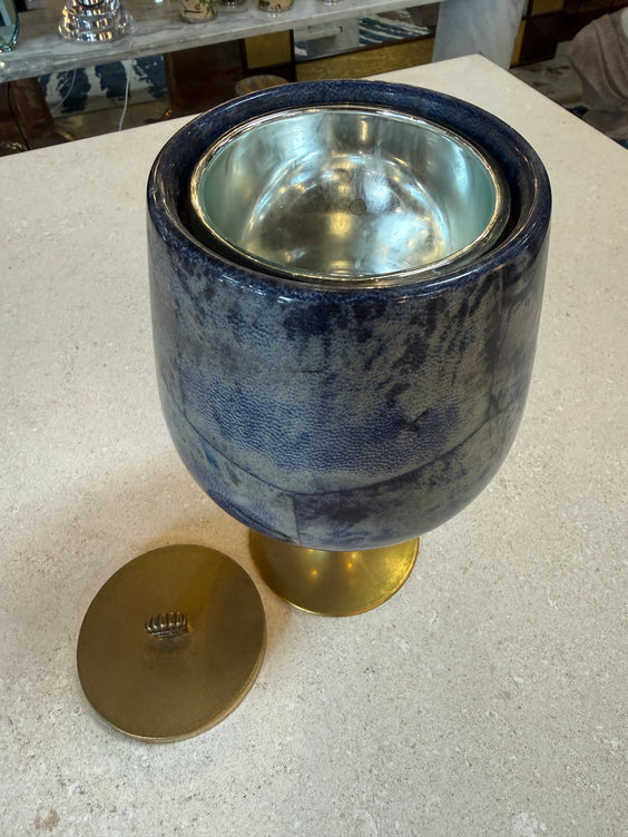 Vintage Ice Bucket on Pedestal with Lid, 1970s