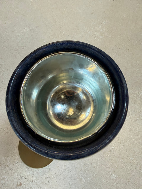 Vintage Ice Bucket on Pedestal with Lid, 1970s