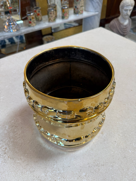 Italian Wine Cooler with Embossed Scroll Motif, 1970s