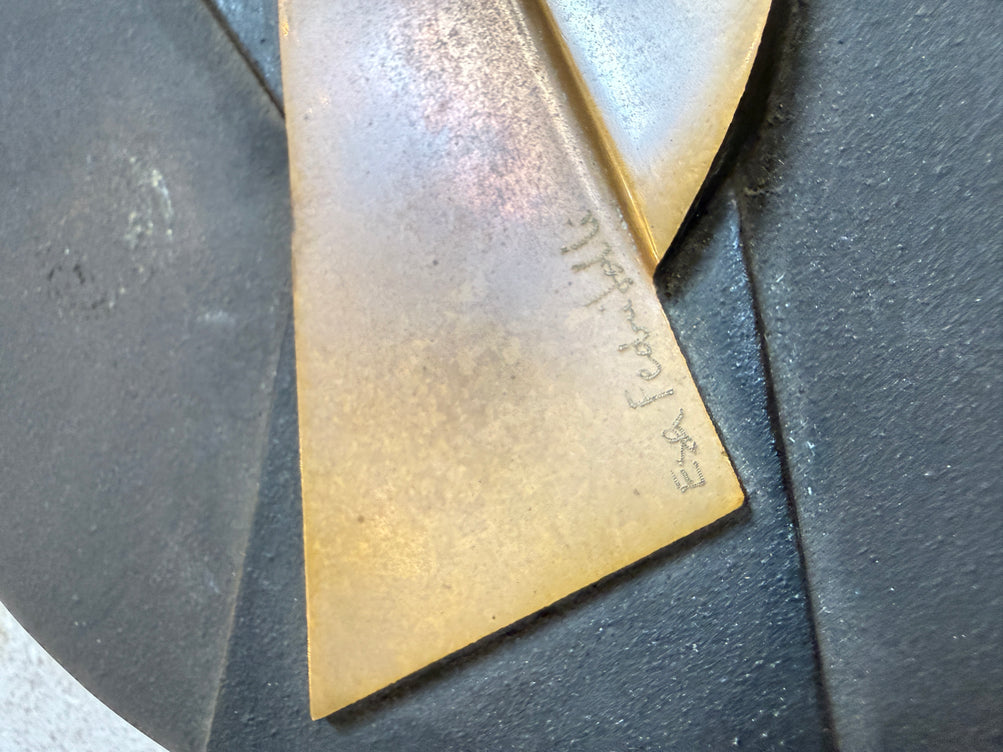 Round Brass Box by Esa Fedrigolli for SpiraleArte, Italy, 1970s