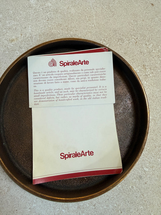 Round Brass Box by Esa Fedrigolli for SpiraleArte, Italy, 1970s