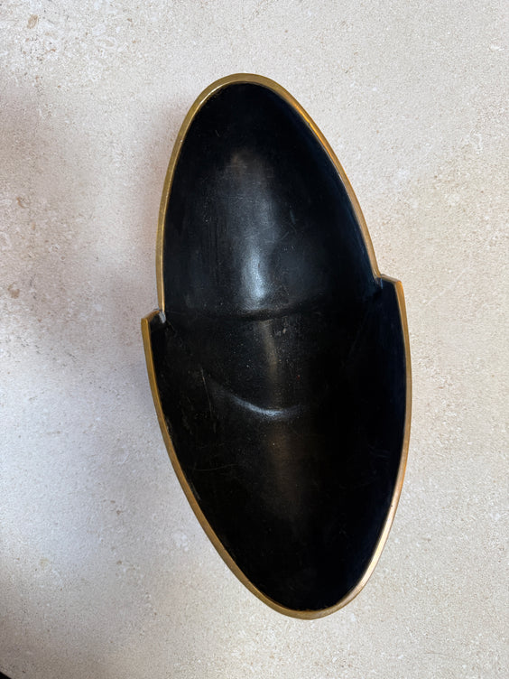 Esa Fedrigolli Sculptural Bowl in Cast Bronze Italy 1970s