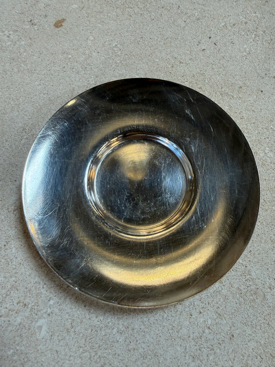 Italian Silver-Plate Tea Cup and Saucer Set, 12 Pieces, Mid-Century