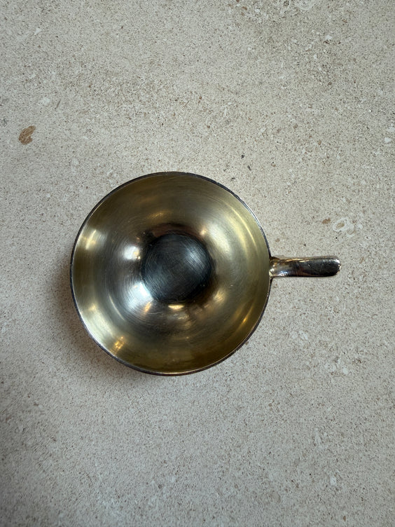 Italian Silver-Plate Tea Cup and Saucer Set, 12 Pieces, Mid-Century