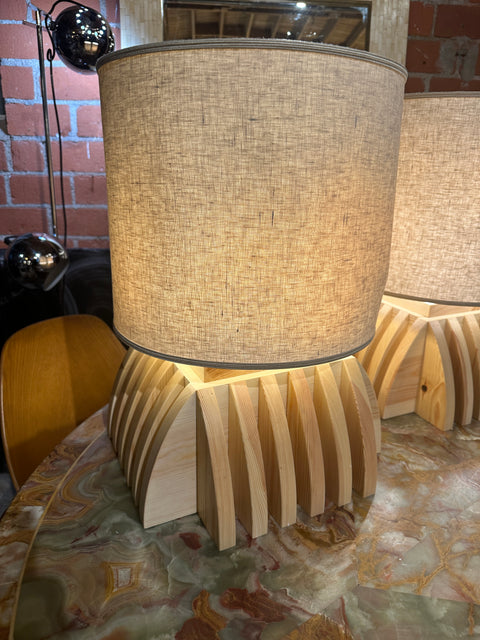 Pair of Annabella Lamps by Mario Ceroli, 1990s