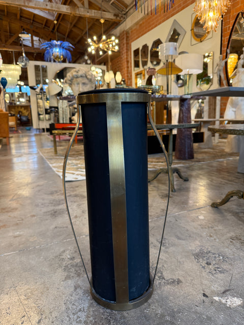 Italian Solid Bronze and Metal Umbrella Stand, 1970s