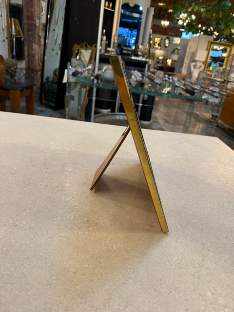 Brass and Lapis-Style Stone Picture Frame, 1970s