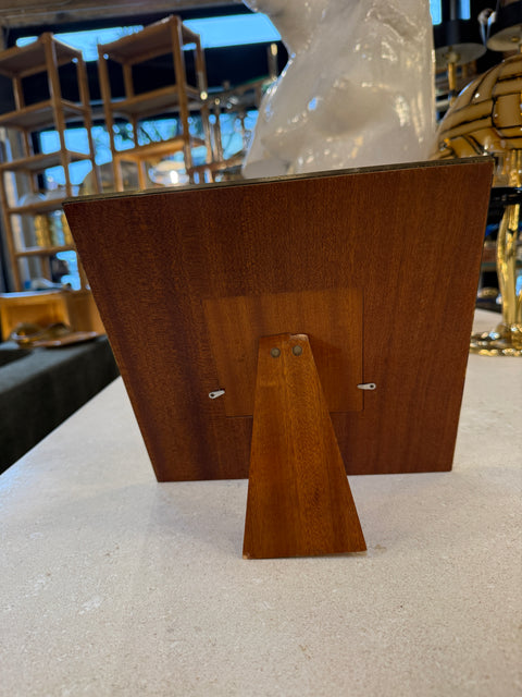 Brass and Lapis-Style Stone Picture Frame, 1970s