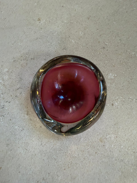 Small Murano Sommerso Ruby Bowl, Italy 1960s