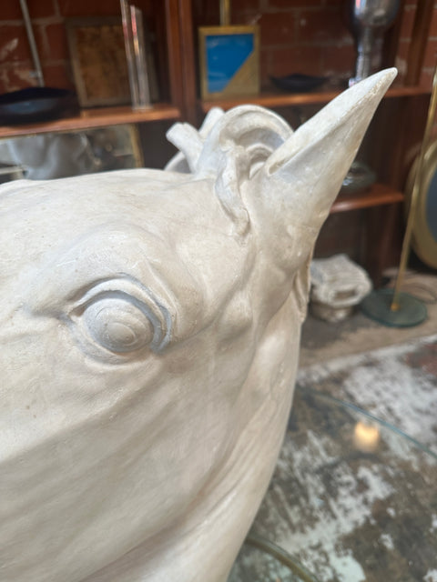 Equestrian Horse Head in plaster. Italy 80s