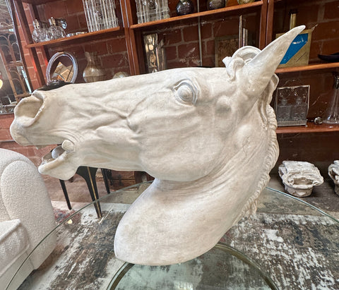 Equestrian Horse Head in plaster. Italy 80s