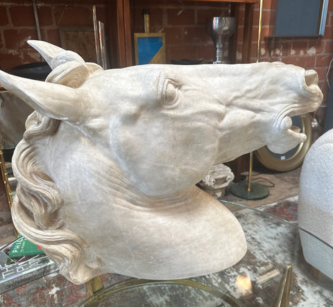 Equestrian Horse Head in plaster. Italy 80s