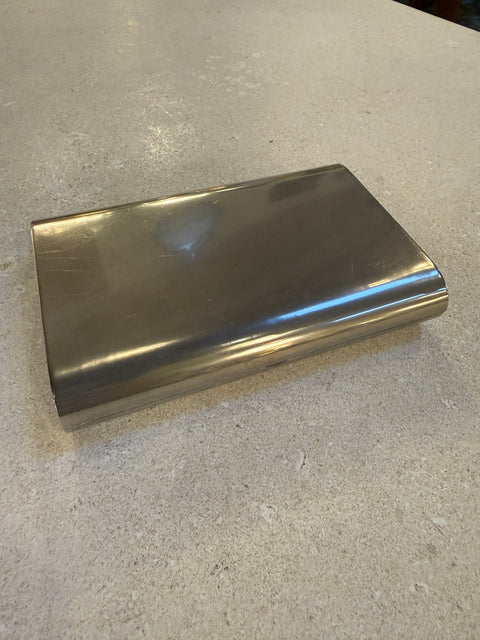 Minimalist Italian Stainless Steel Box, 1970s
