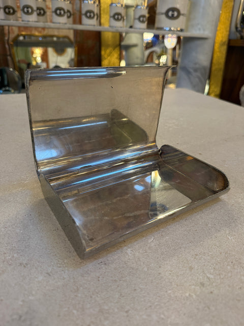 Minimalist Italian Stainless Steel Box, 1970s