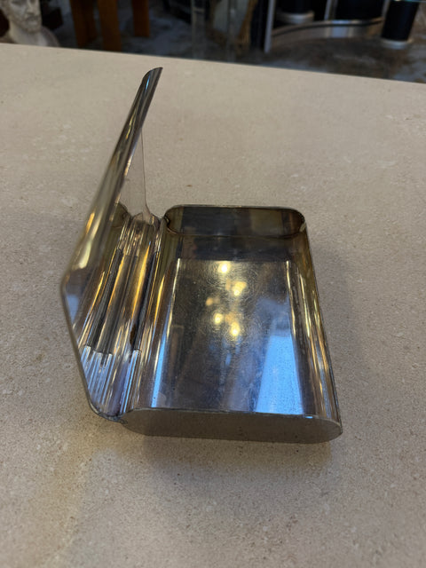 Minimalist Italian Stainless Steel Box, 1970s