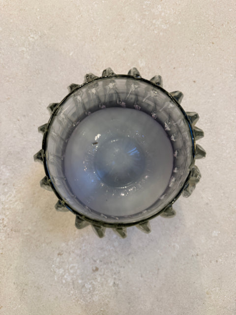 Italian Murano Glass Vase with Vertical Ridges, 1970s