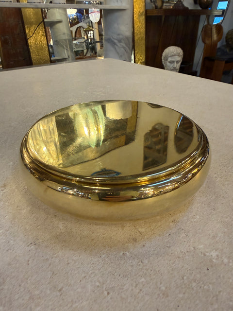 Brass Lidded Box, Mid-Century Modern
