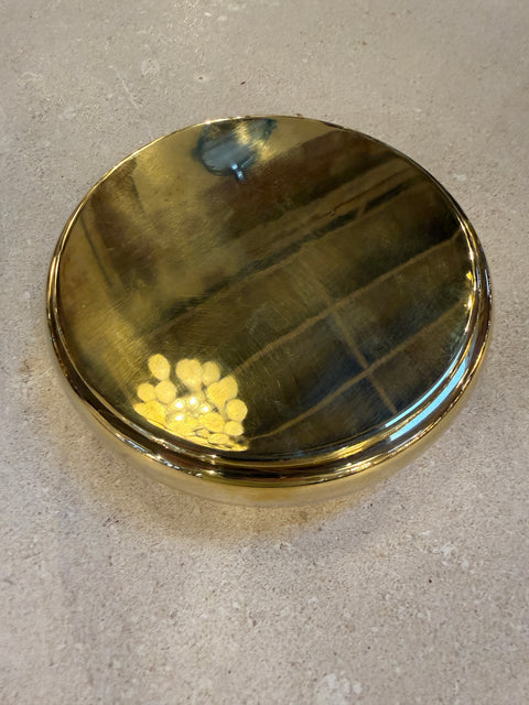 Brass Lidded Box, Mid-Century Modern