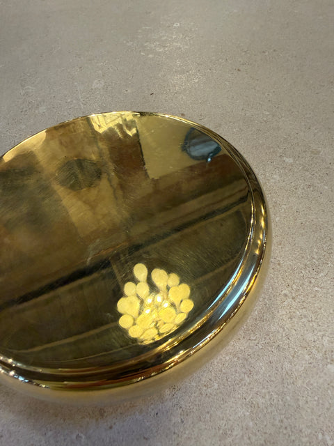 Brass Lidded Box, Mid-Century Modern
