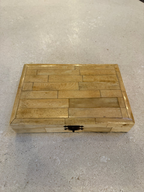 Decorative Box with Black Velvet Interior, 1970s