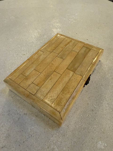 Decorative Box with Black Velvet Interior, 1970s