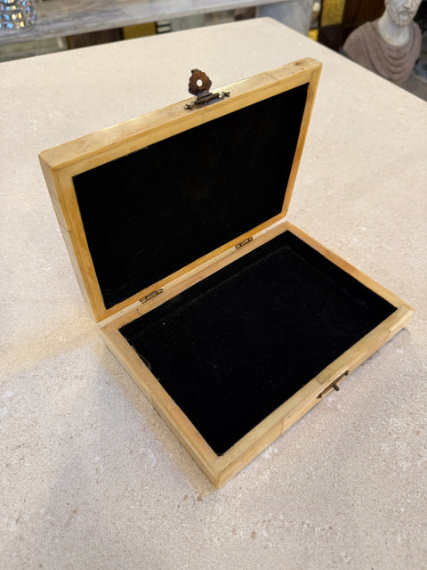 Decorative Box with Black Velvet Interior, 1970s