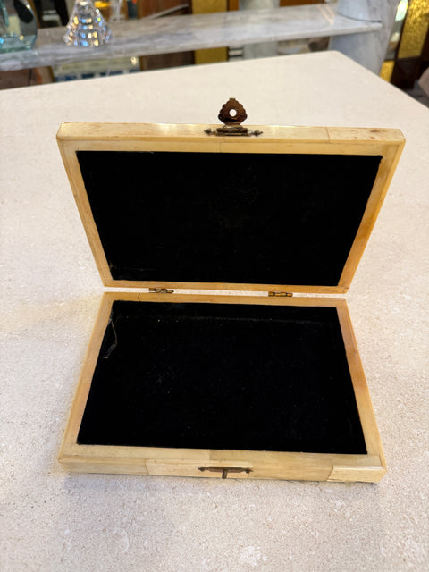 Decorative Box with Black Velvet Interior, 1970s