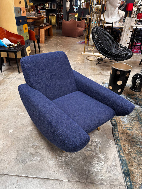 Pair of 2 Mid Century Italian Armchairs In Style of Zanuso 1960