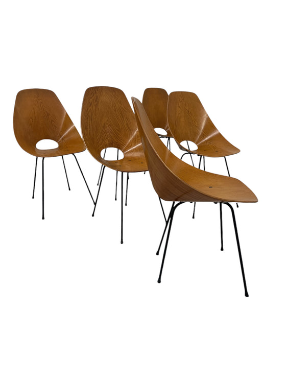 Set of Six Medea Chairs by Vittorio Nobili