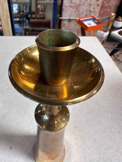 Pair of 2 Brass Candle Holders By Dan        1960