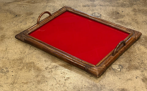 Bamboo Tray, Italy 70s