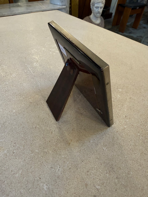 Gucci Silver-Plated Picture Frame with Equestrian Bar Motifs, Italy, 1970s