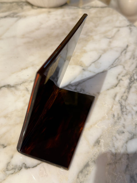 Vintage Tortoiseshell Lucite Photo Frame