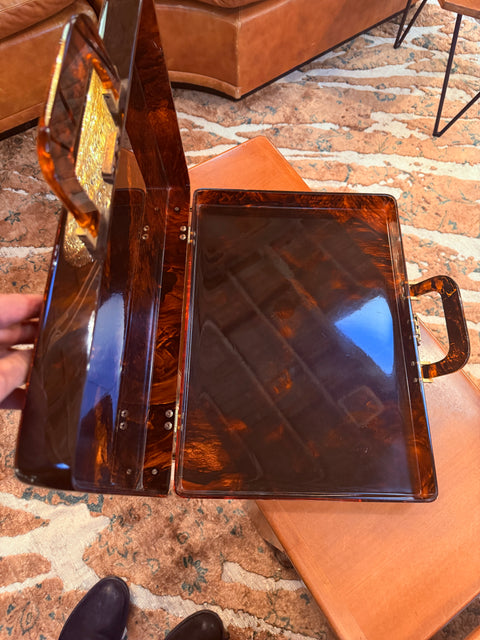 Italian Plexiglass Suitcase 80s