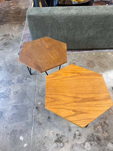 Gio Ponti Modular Hexagonal Coffee Table, ISA Bergamo, Italy, 1950s